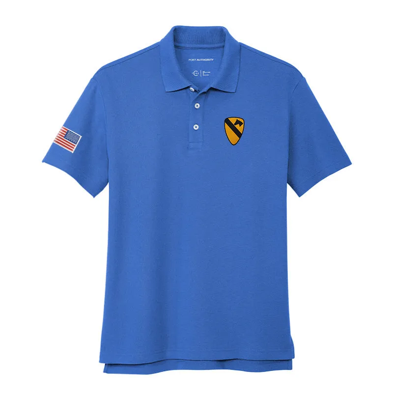 1st Cavalry Cotton Blend Polo Shirt