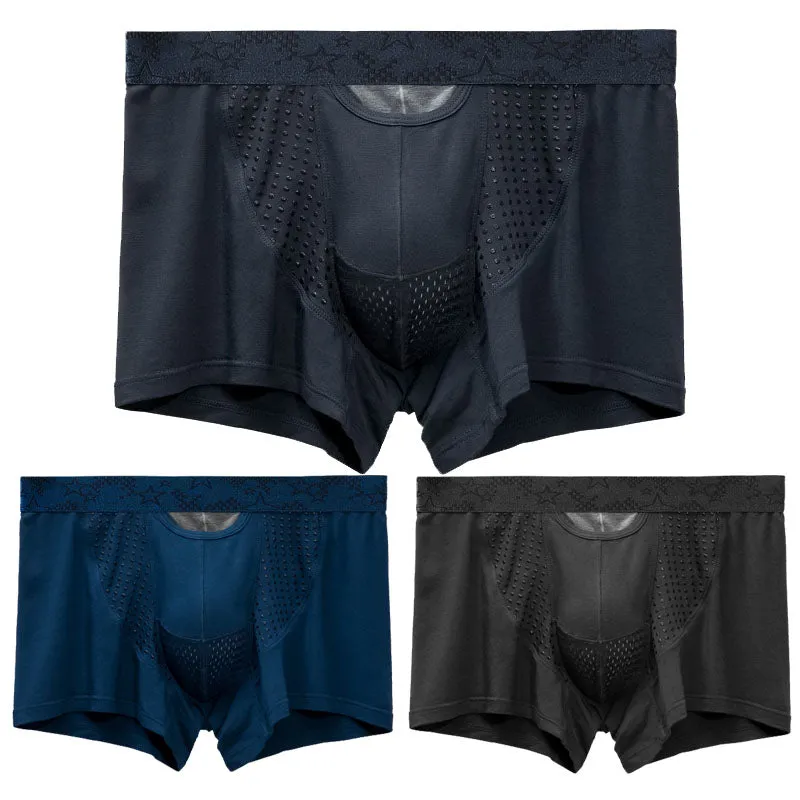 2022 Newest Micro Modal  Cool Breathable Dual Pouch Men's Trunk