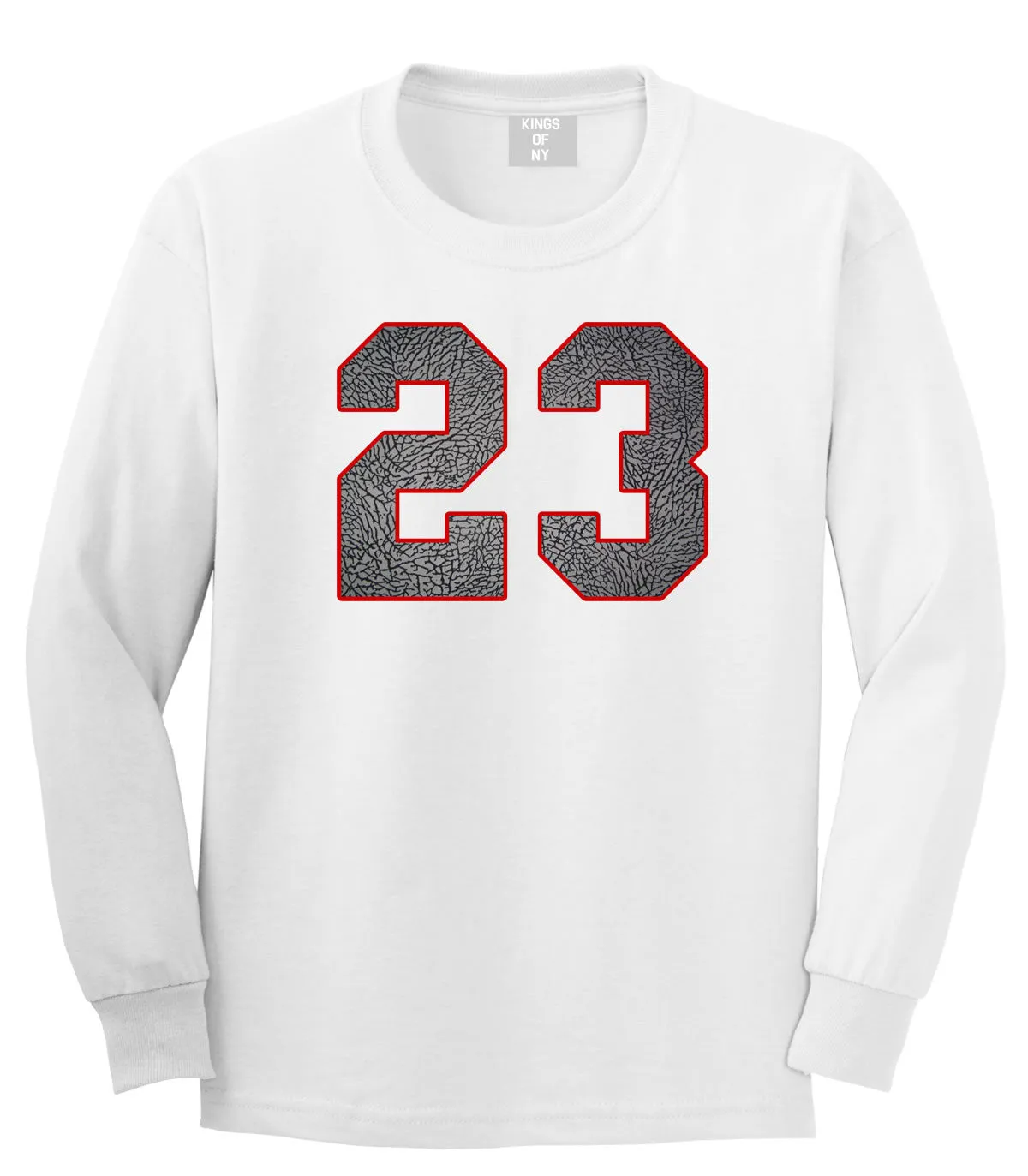 23 Cement Red Jersey Long Sleeve T-Shirt