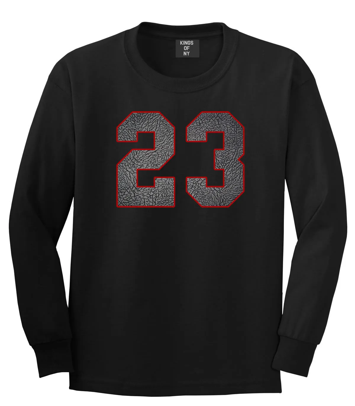 23 Cement Red Jersey Long Sleeve T-Shirt