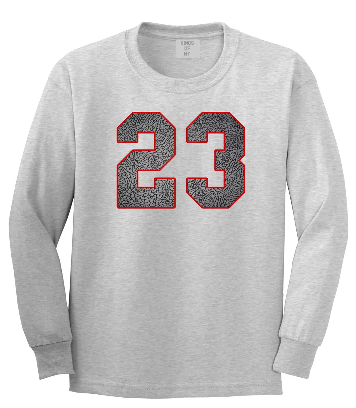 23 Cement Red Jersey Long Sleeve T-Shirt