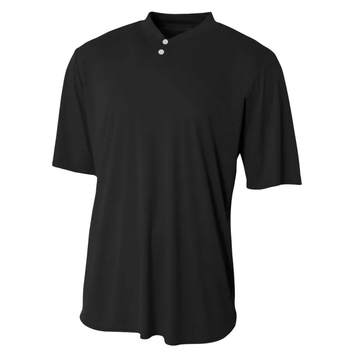 A4 Men's Tek 2-Button Henley