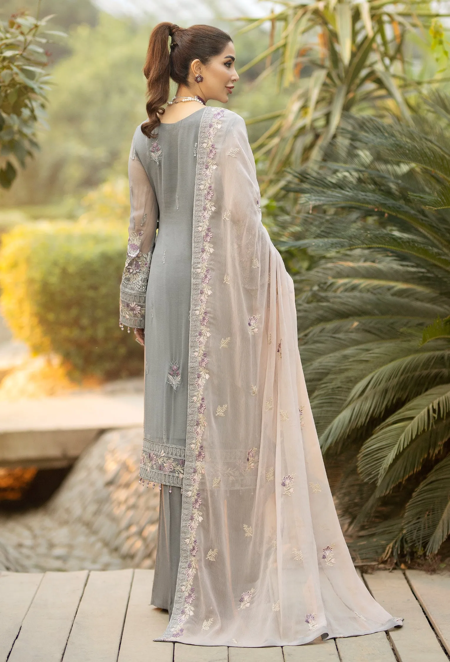 Adan's Libas Wisteria Embroidered Chiffon Collection – Martina