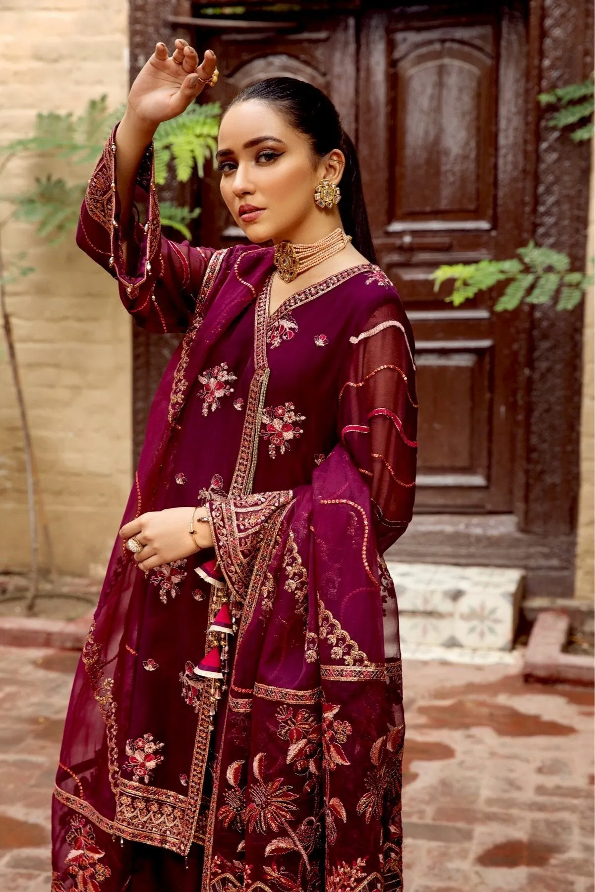 Alizeh Shahtaj Festive Embroidered Chiffon Collection '21 – Singhaar