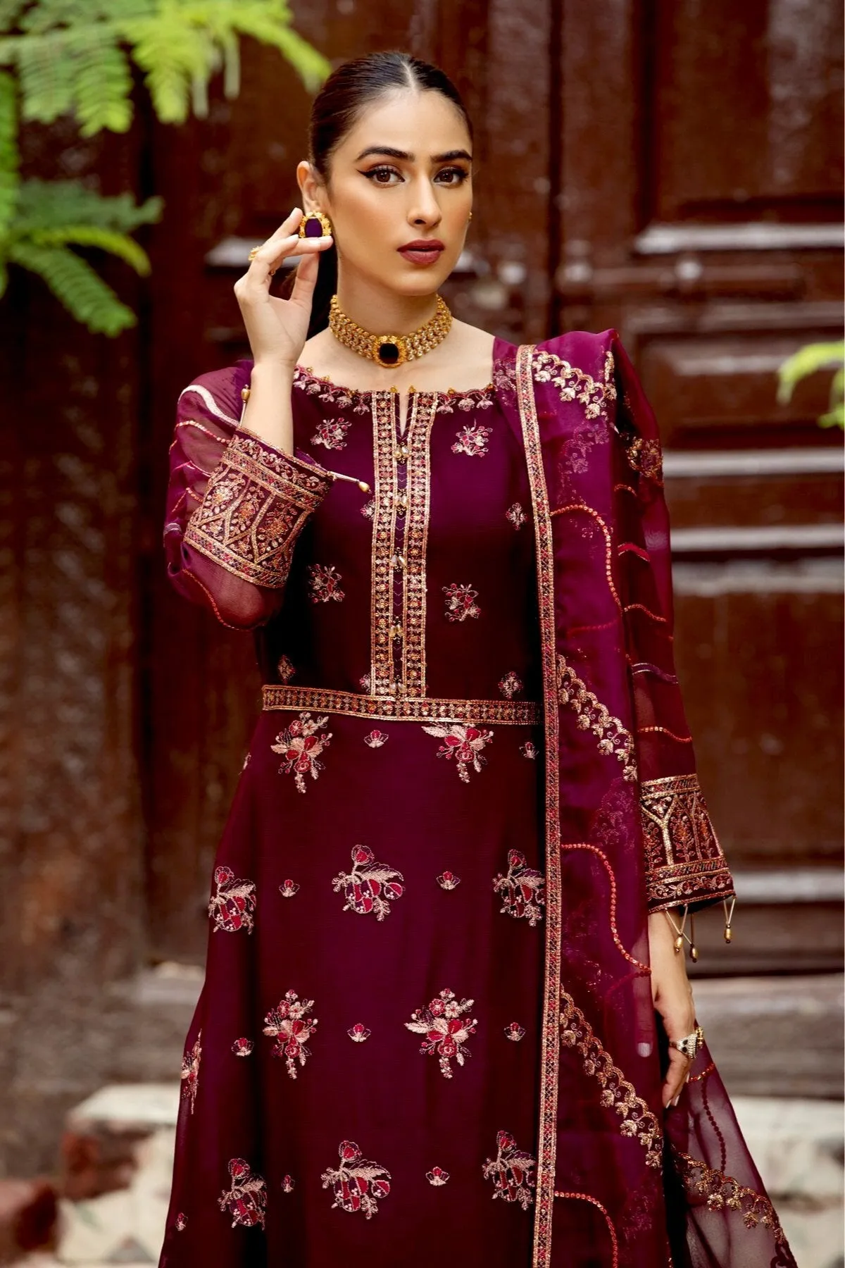 Alizeh Shahtaj Festive Embroidered Chiffon Collection '21 – Singhaar