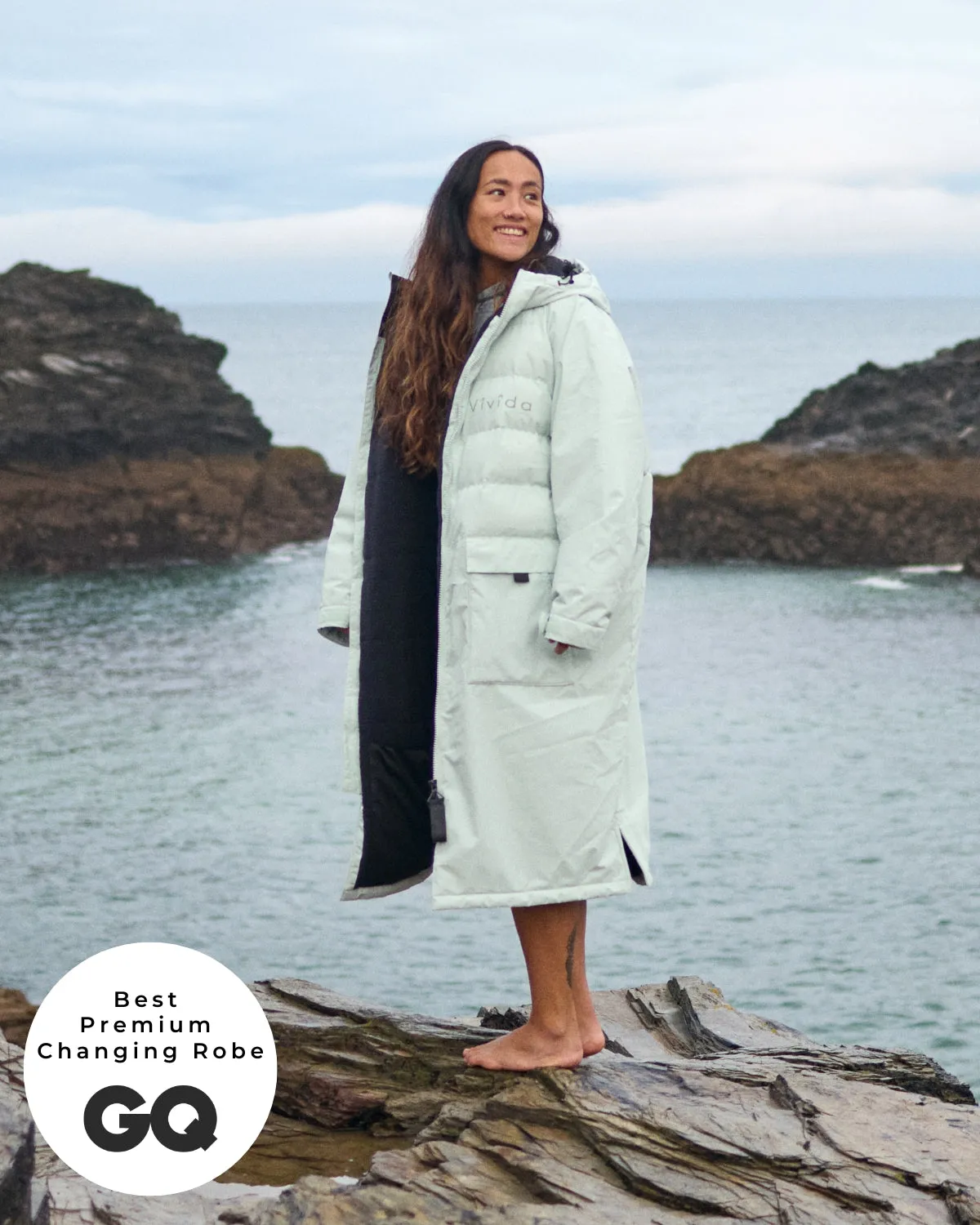 All Weather Puffer Changing Robe - Matcha Green