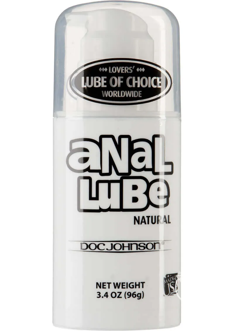 Anal Lube Natural Airless Pump 3.4oz - Efficient and Long-Lasting Lubrication