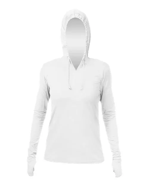 ANETIK Women's Breeze Tech Hooded Long Sleeve T-Shirt