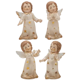 ANGEL DECORATIONS WITH LED LIGHT - RESIN