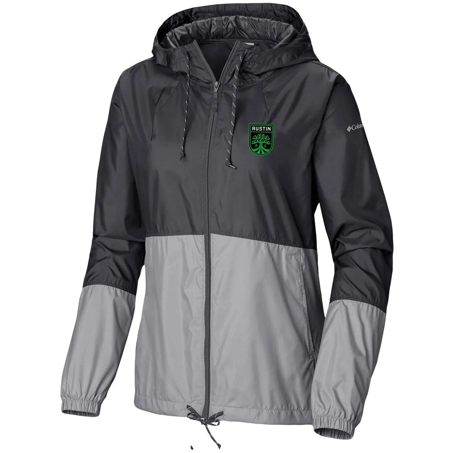 Austin FC Flash Forward Team Women's Columbia Windbreaker Black/Grey