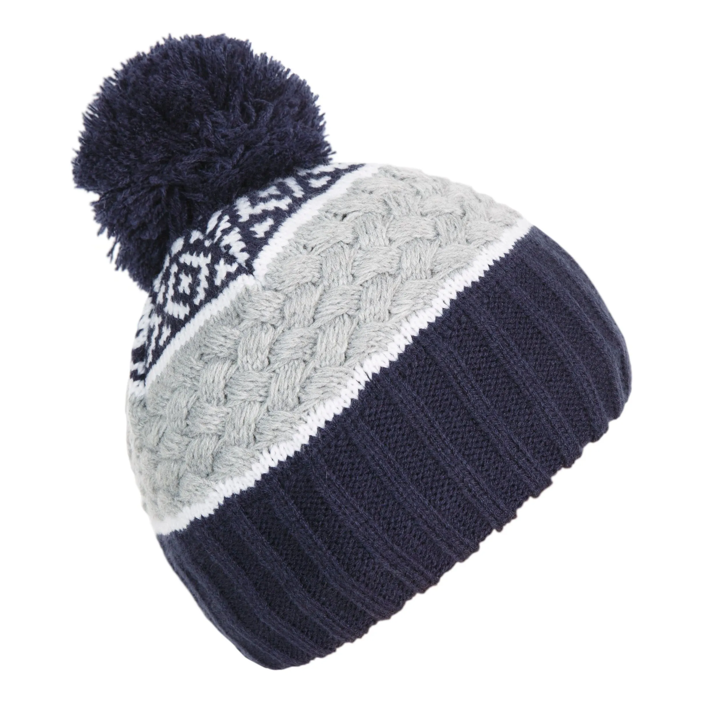 Axel Kids Lined Kids Knitted Hat in Navy