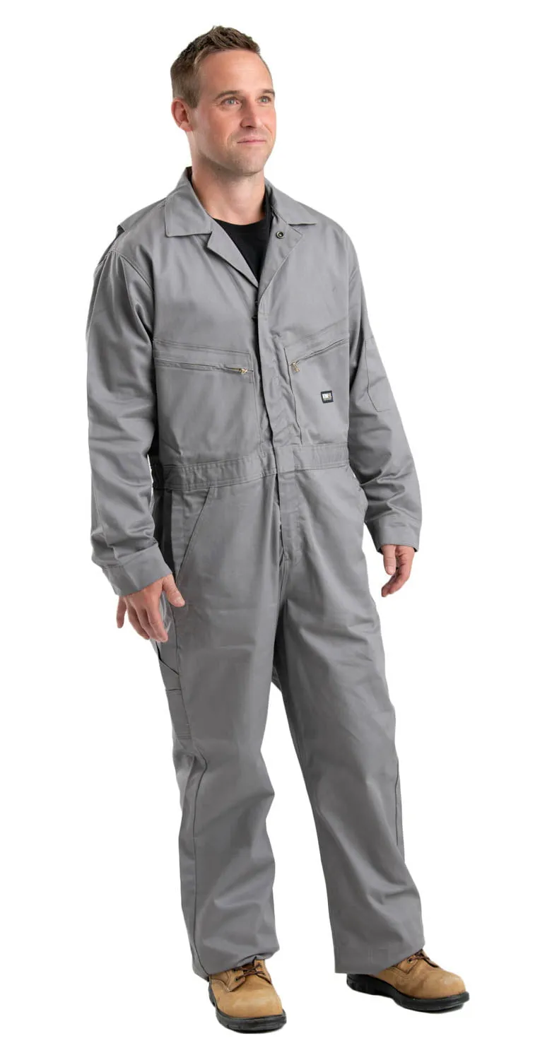 Berne Mens Grey Cotton Blend FR Deluxe Coverall