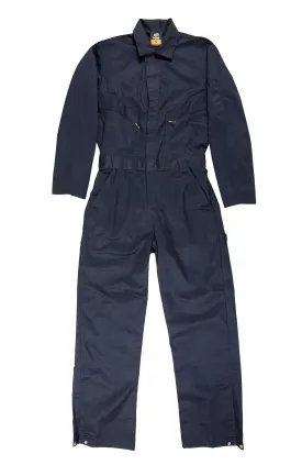 Berne Mens Navy Cotton Blend Deluxe Unlined Coverall