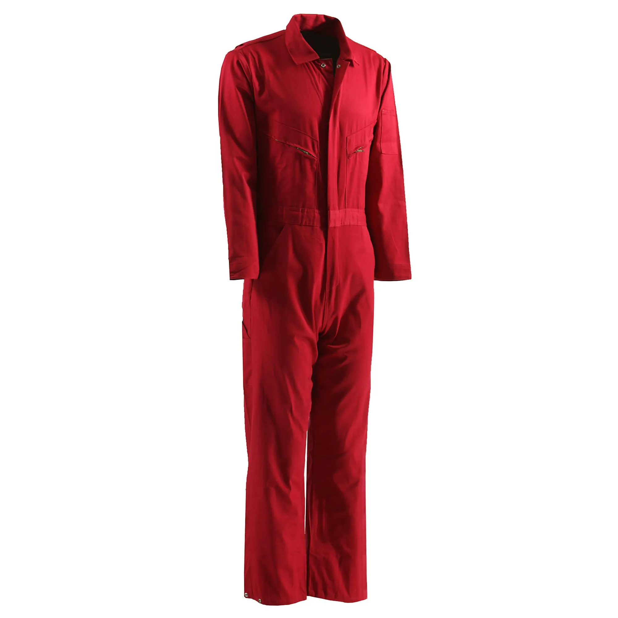 Berne Mens Red 100% Cotton Deluxe Unlined Coverall