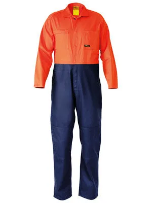 Bisley 2 Tone Hi Vis Regular Weight Coveralls BC6357