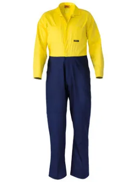 Bisley 2 Tone Hi Vis Regular Weight Coveralls BC6357