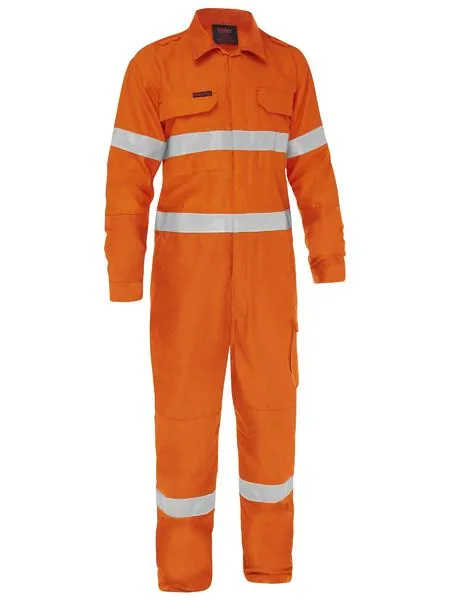 Bisley Apex 185 Taped Hi Vis FR Ripstop Vented Coverall (BC8478T)