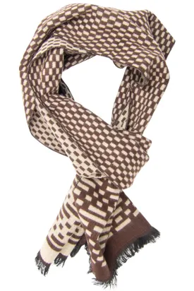 Brown Code Scarf