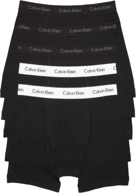 Calvin Klein Underwear Cotton Classics 5 Pack Boxer Briefs, Black/Black/White