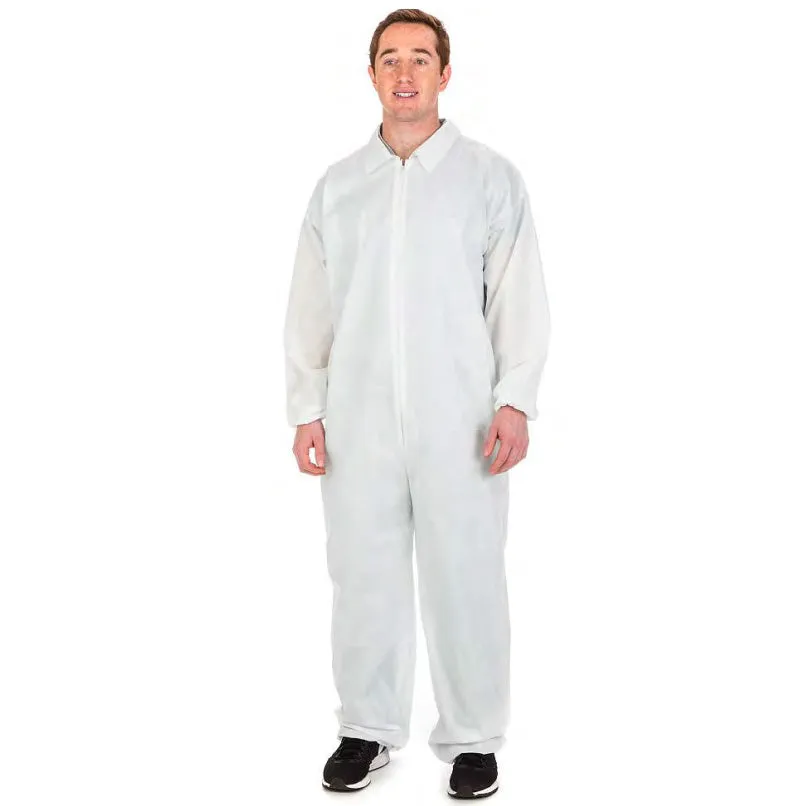 Cardinal Health™ Staff Coveralls, Fluid-Resistant, White