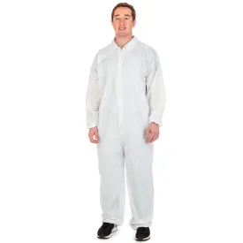 Cardinal Health™ Staff Coveralls, Fluid-Resistant, White