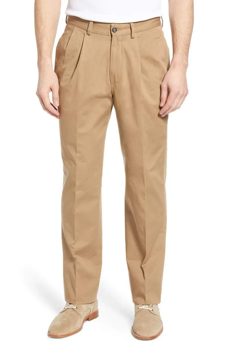 Charleston Khakis Washed Khaki<br>Pleated<br>Regular Rise