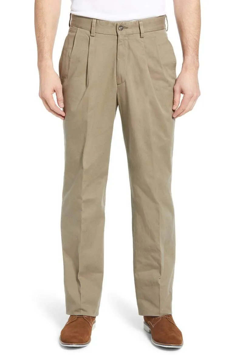 Charleston Khakis Washed Khaki<br>Pleated<br>Regular Rise