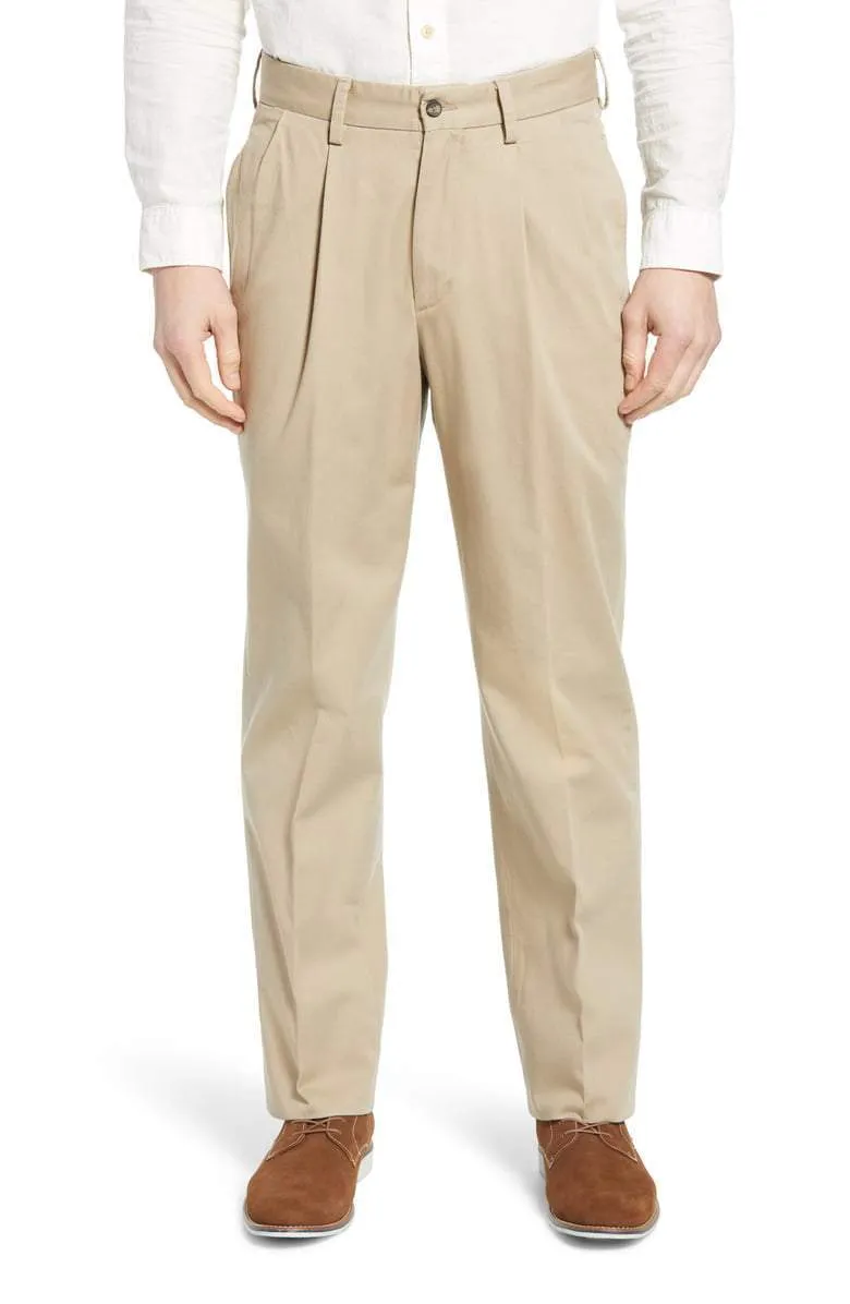 Charleston Khakis Washed Khaki<br>Pleated<br>Regular Rise