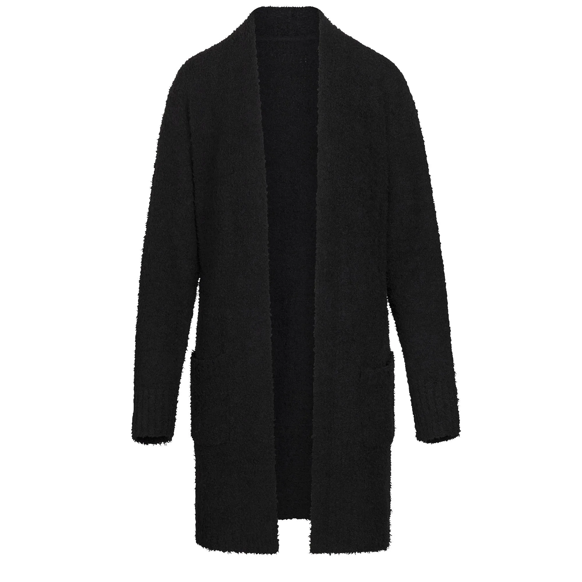 COZY KNIT SHORT ROBE | ONYX