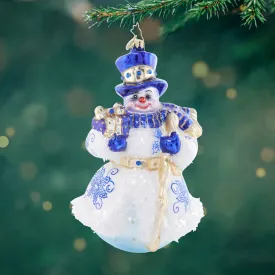 CR, CHARMING CHINOISERIE SNOWMAN, 1021783, Radko