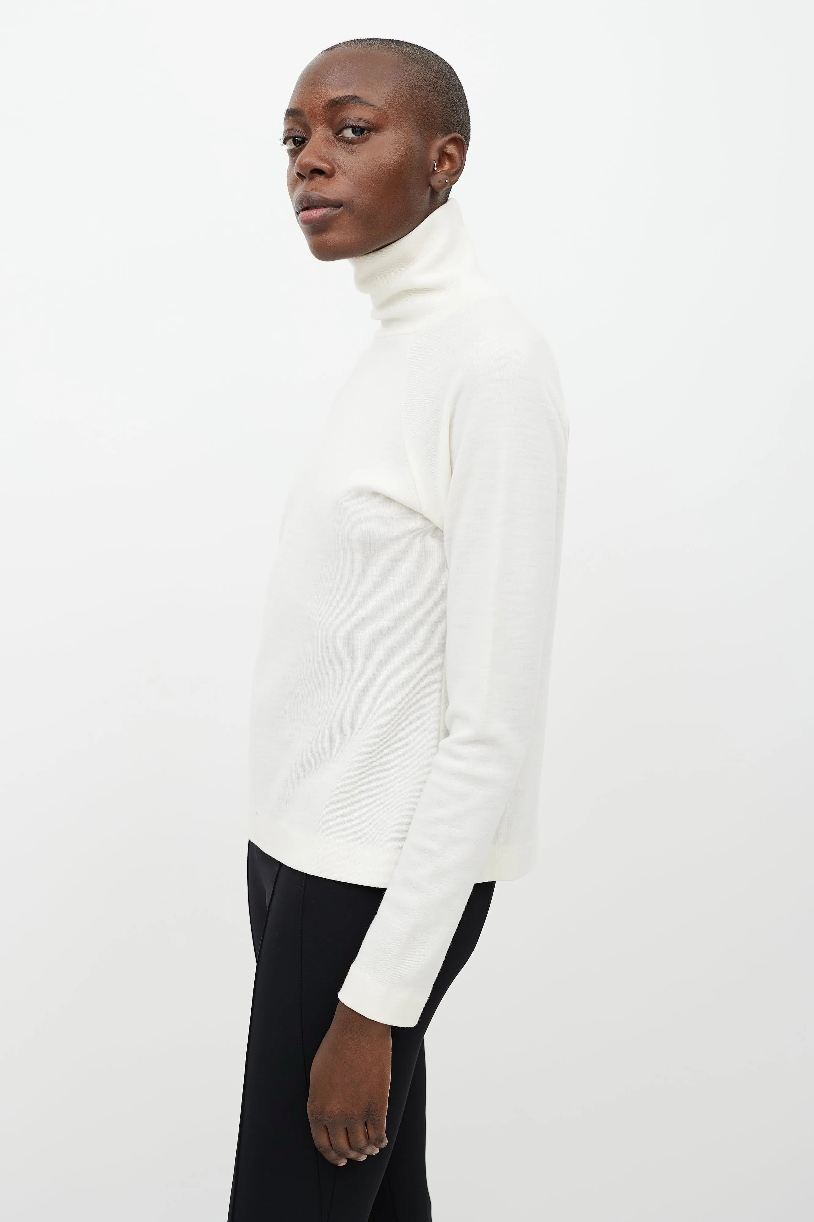 Cream Knit Turtleneck