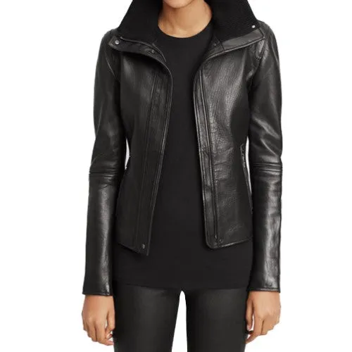 Designer Leather Jackets for Women: Nina