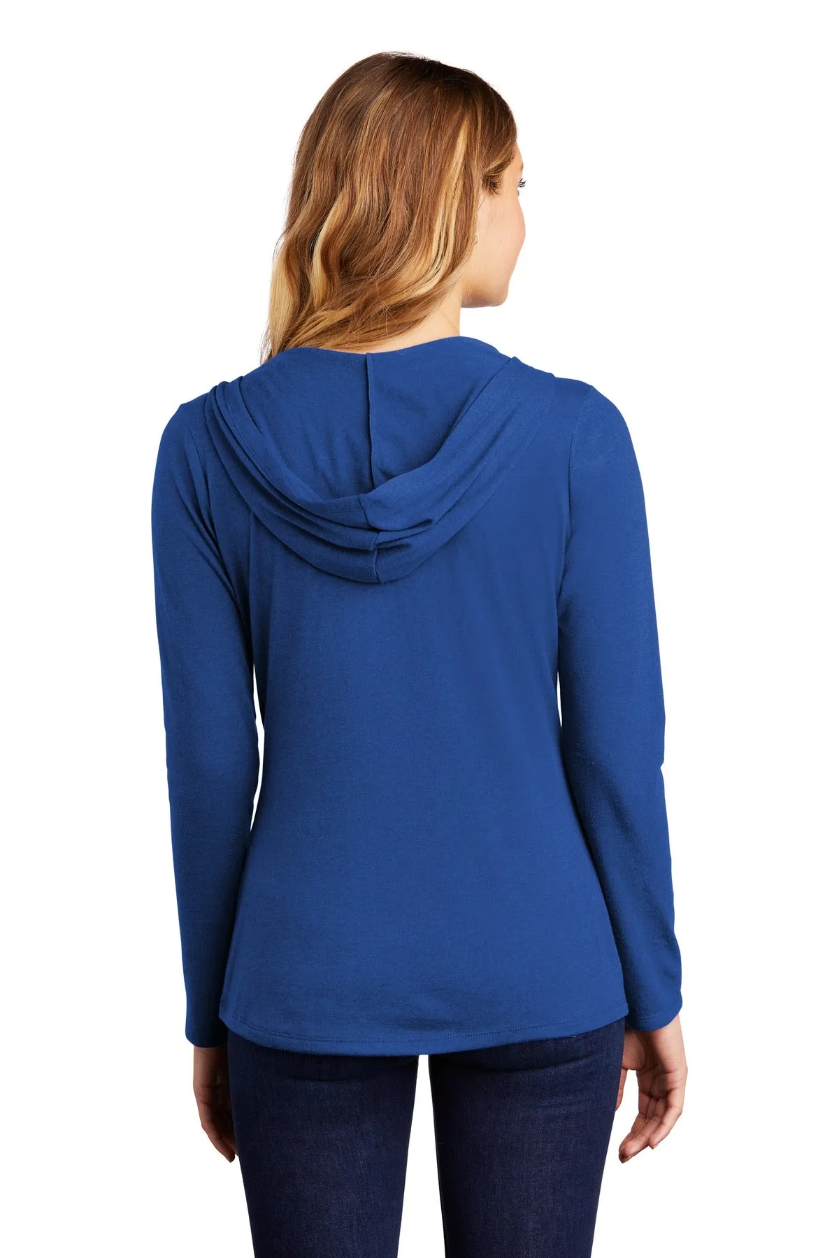 District Women's Perfect Tri Long Sleeve Hoodie. DM139L