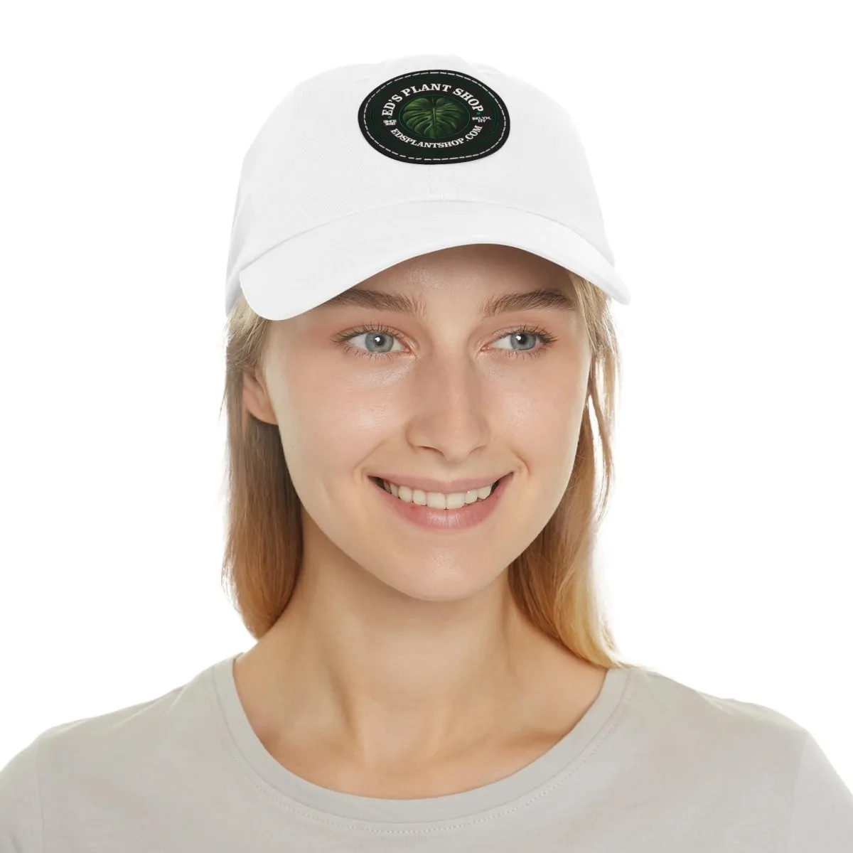 Ed's Plant Shop Dad Hat with Leather Patch (Round)