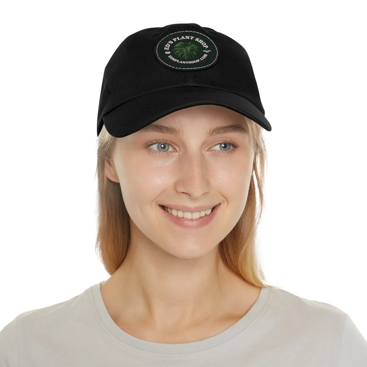 Ed's Plant Shop Dad Hat with Leather Patch (Round)