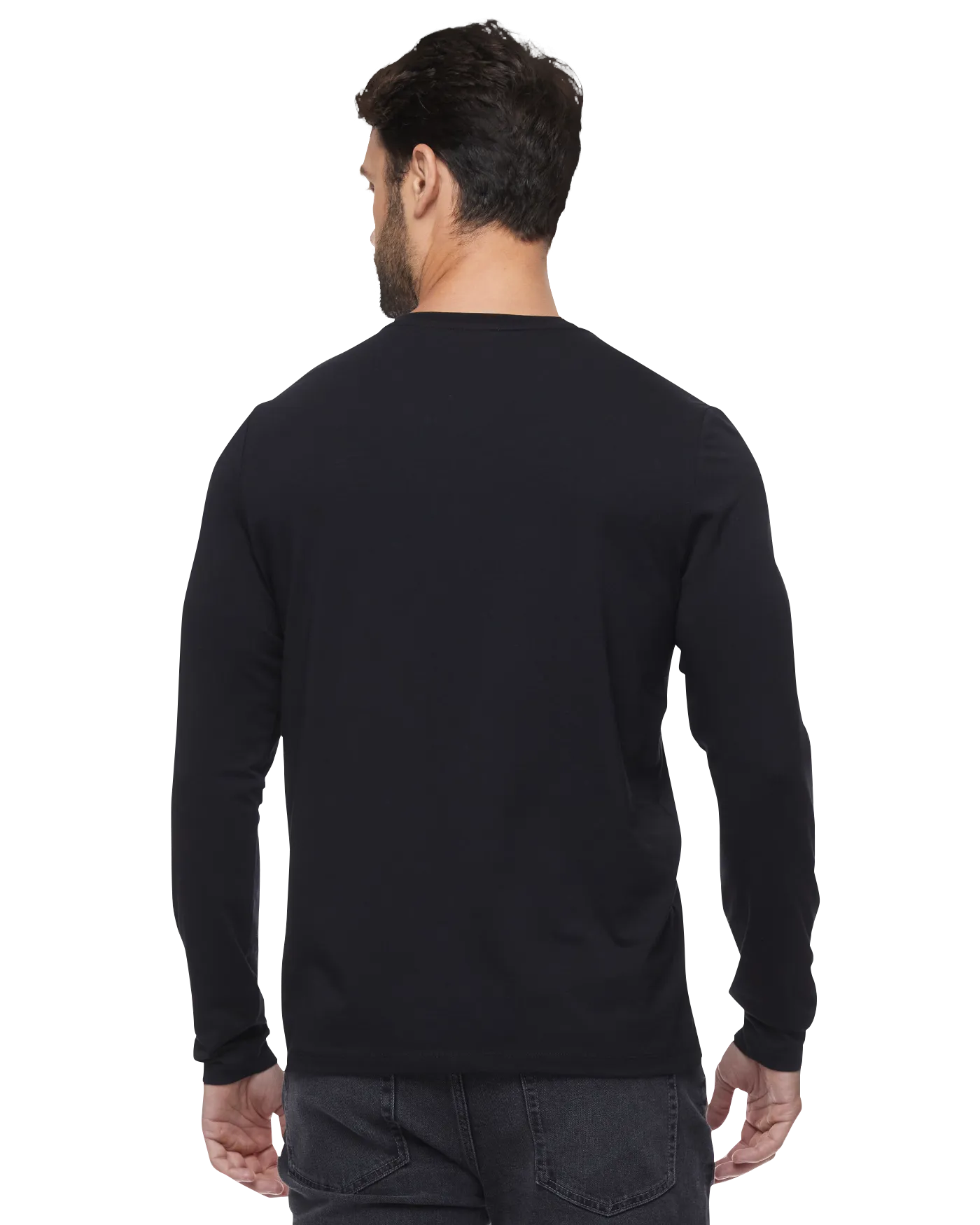 ESSENTIAL STRETCH COMFORT LS HENLEY