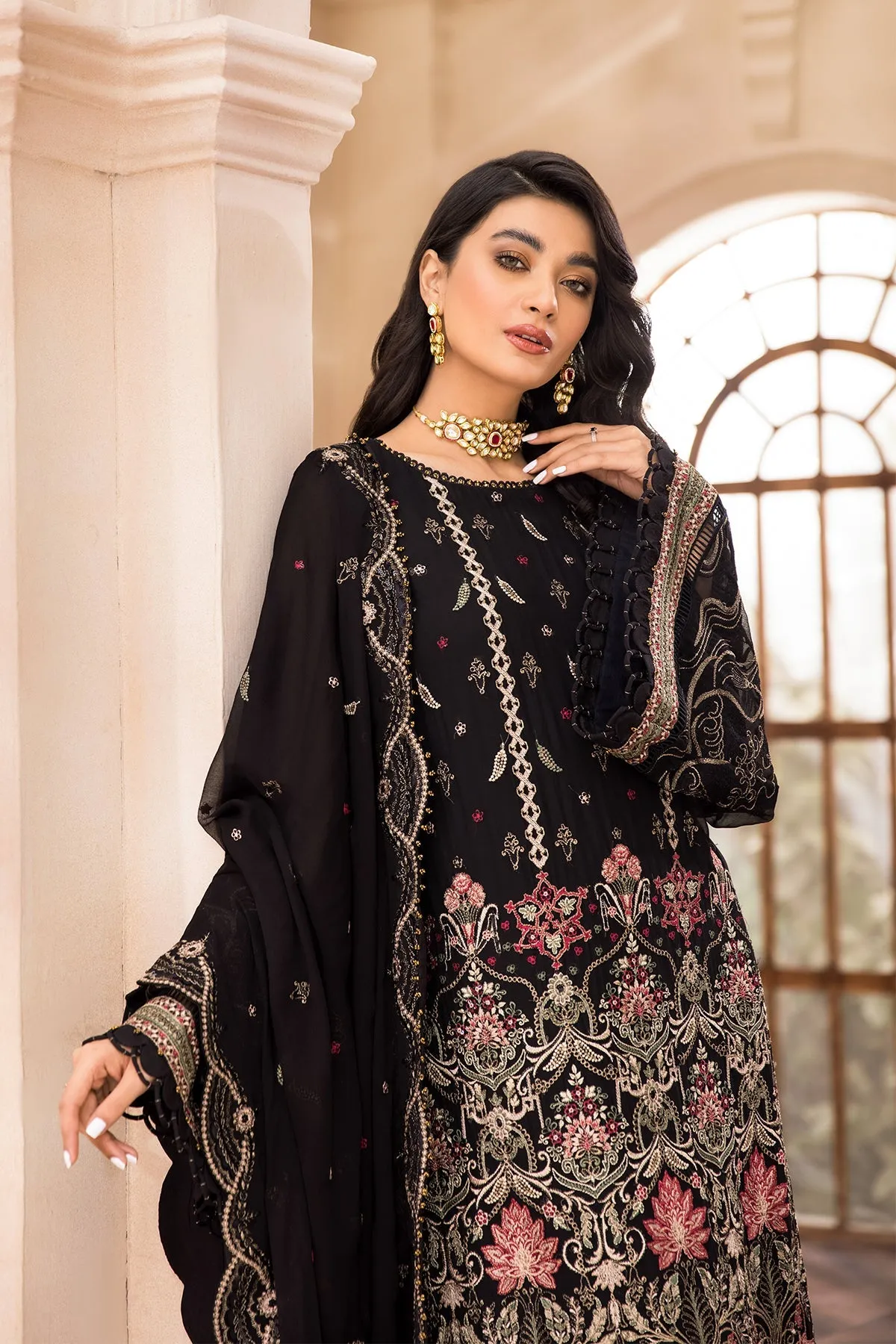 Farasha Embroidered Luxury Chiffon Collection 2022 – ECSTASY