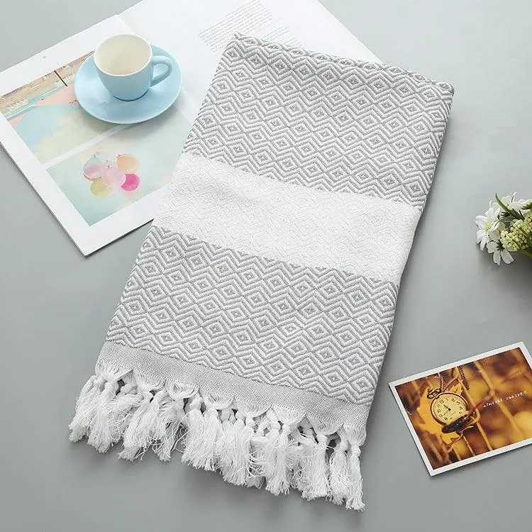 Handmade Tassel Blanket Turkish Beach Towel