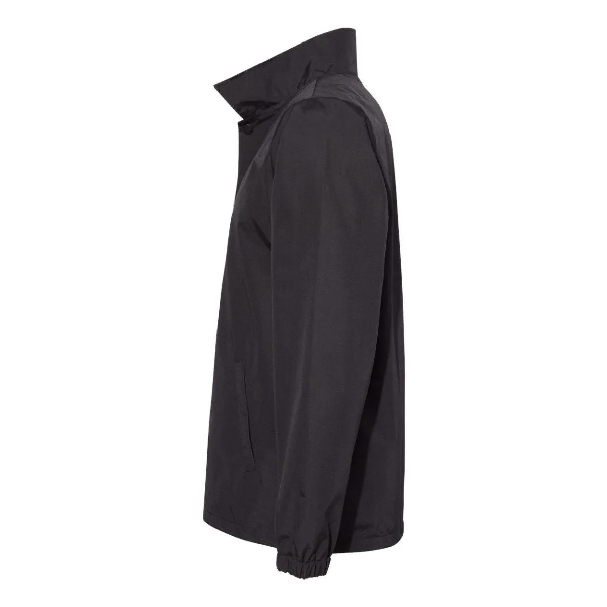 Independent Trading Co. Waterproof Coach Windbreaker, Black
