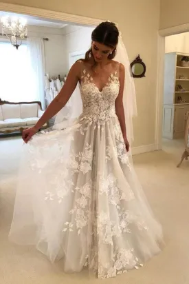 Ivory Tulle Wedding Dress