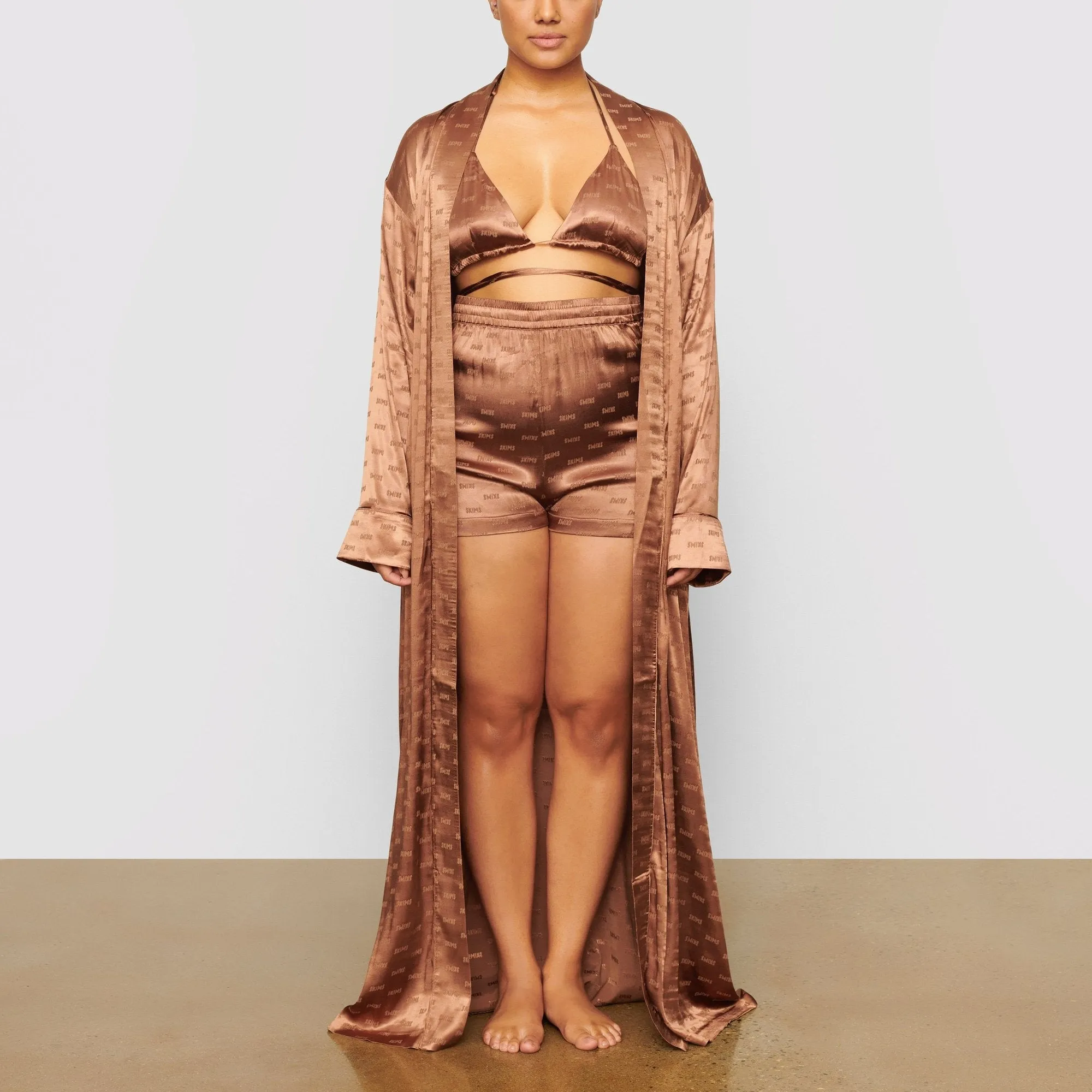 JACQUARD LONG ROBE | JASPER