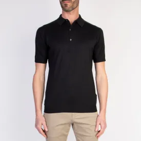 JOHN SMEDLEY POLO ADRIAN S/S BLACK