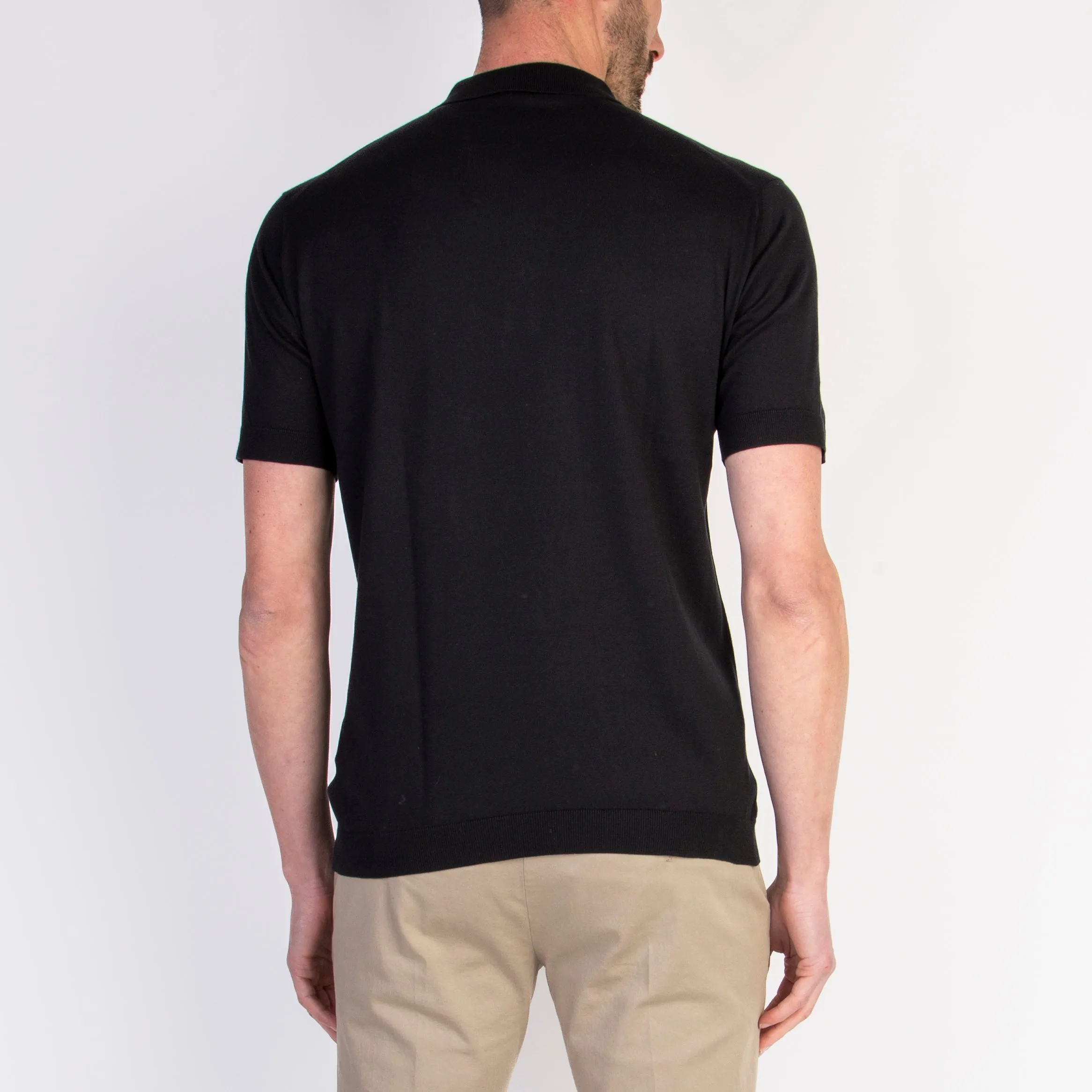 JOHN SMEDLEY POLO ADRIAN S/S BLACK