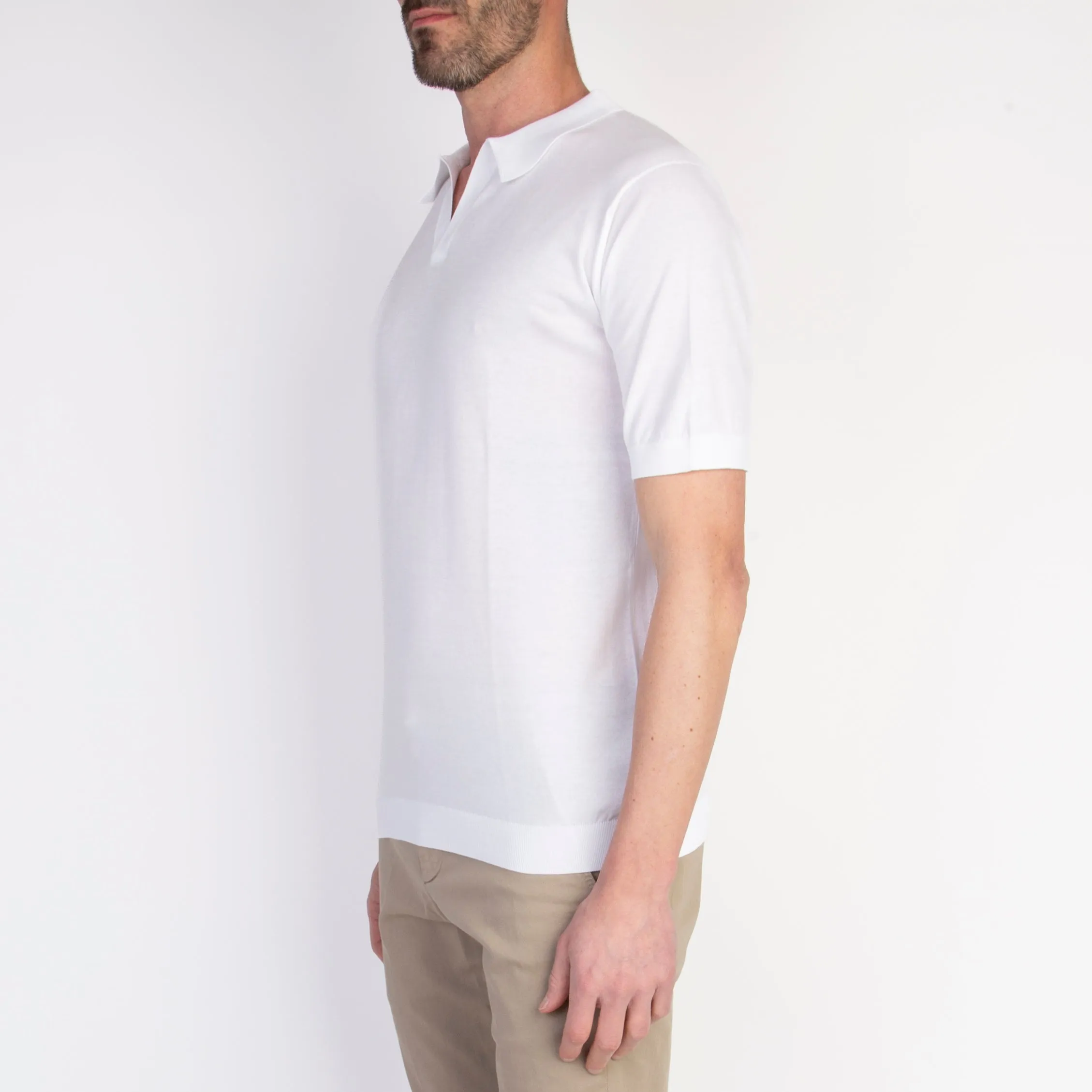 JOHN SMEDLEY POLO NOAH S/S WHITE