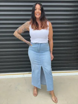 Jovi Maxi Denim Skirt