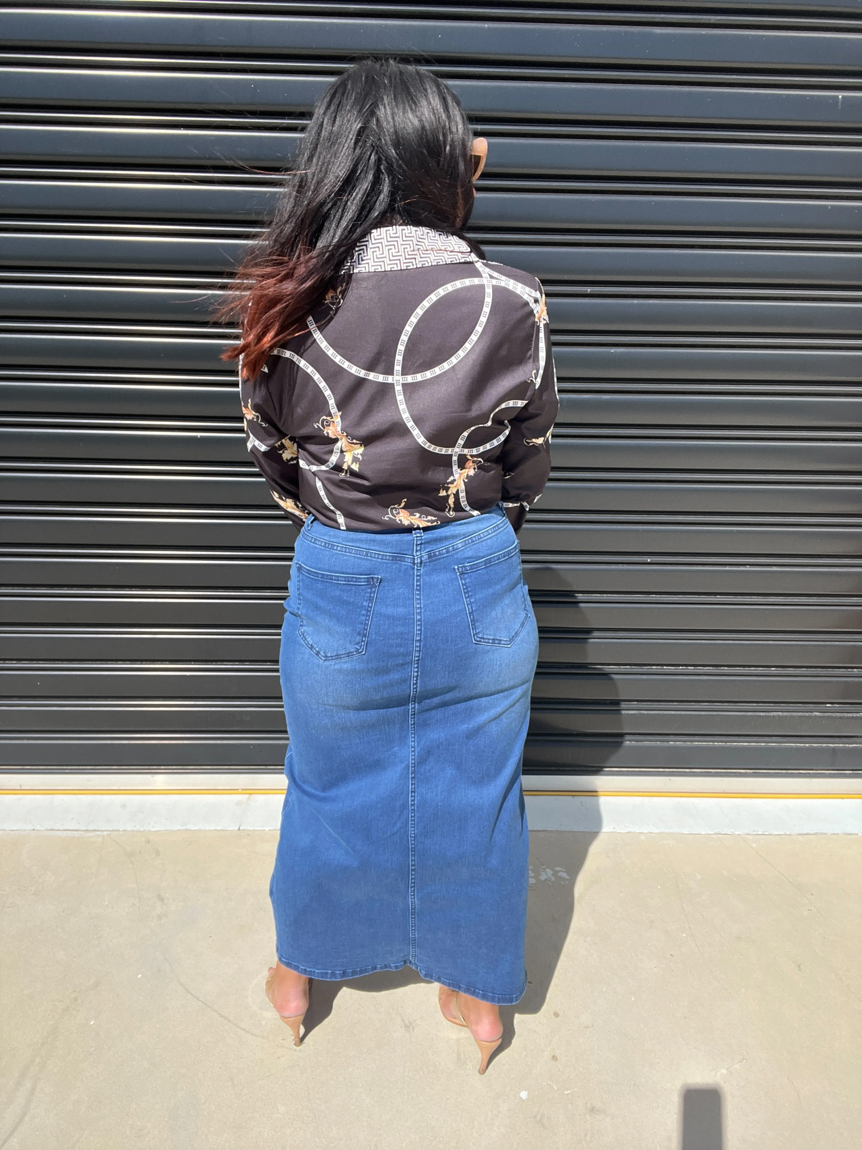 Jovi Maxi Denim Skirt