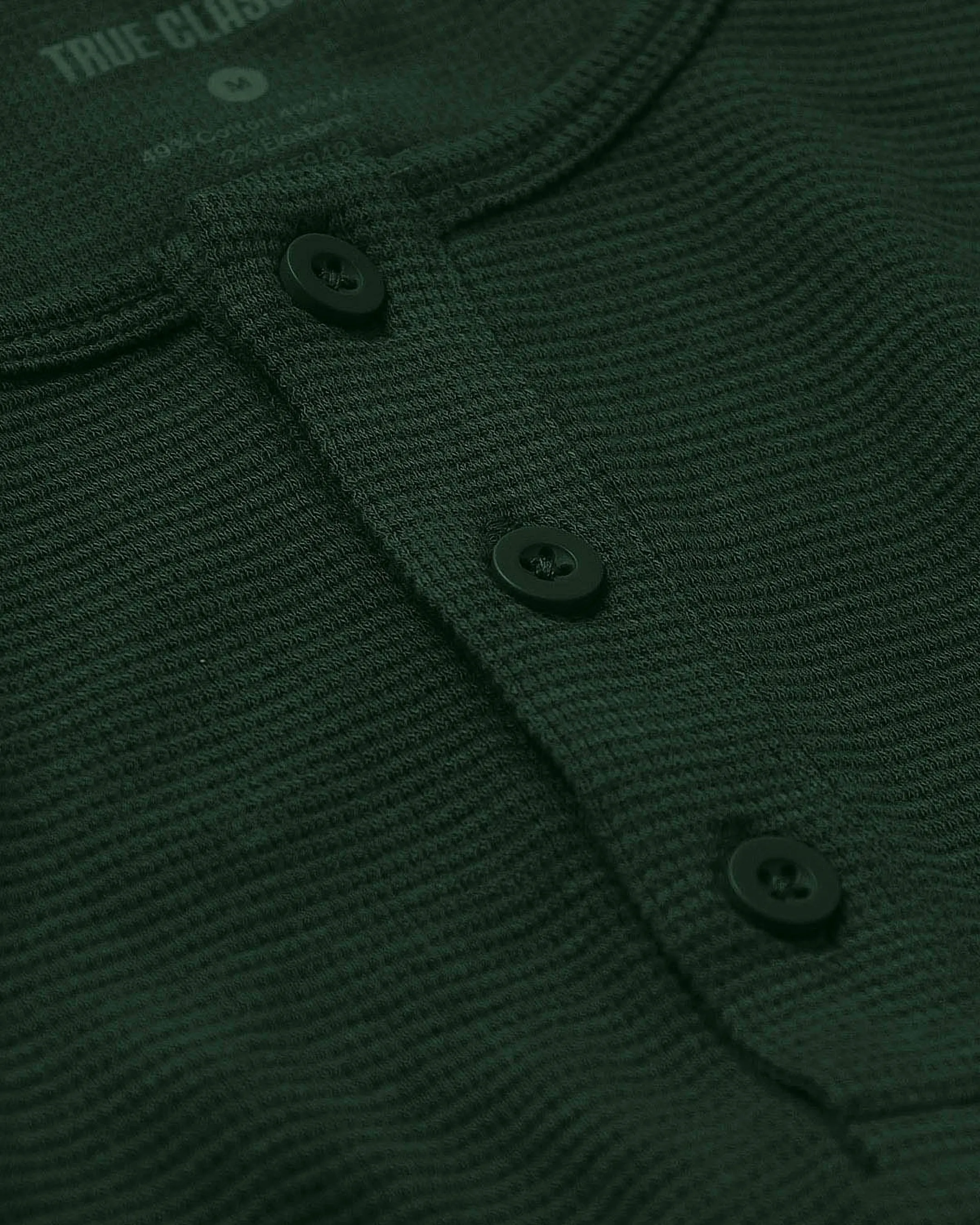 Kale Waffle Long Sleeve Henley