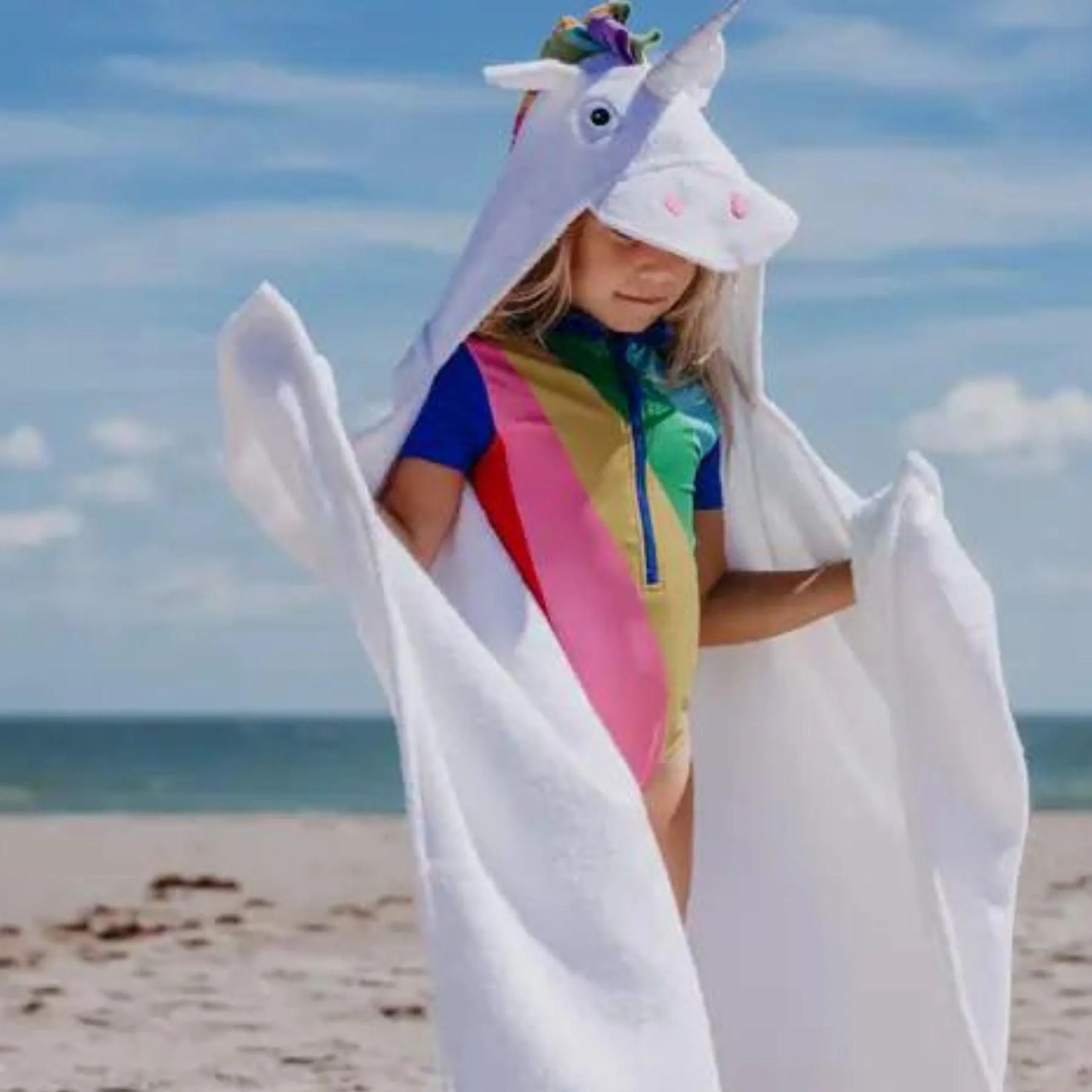 Kids Hooded Towel - Unicorn