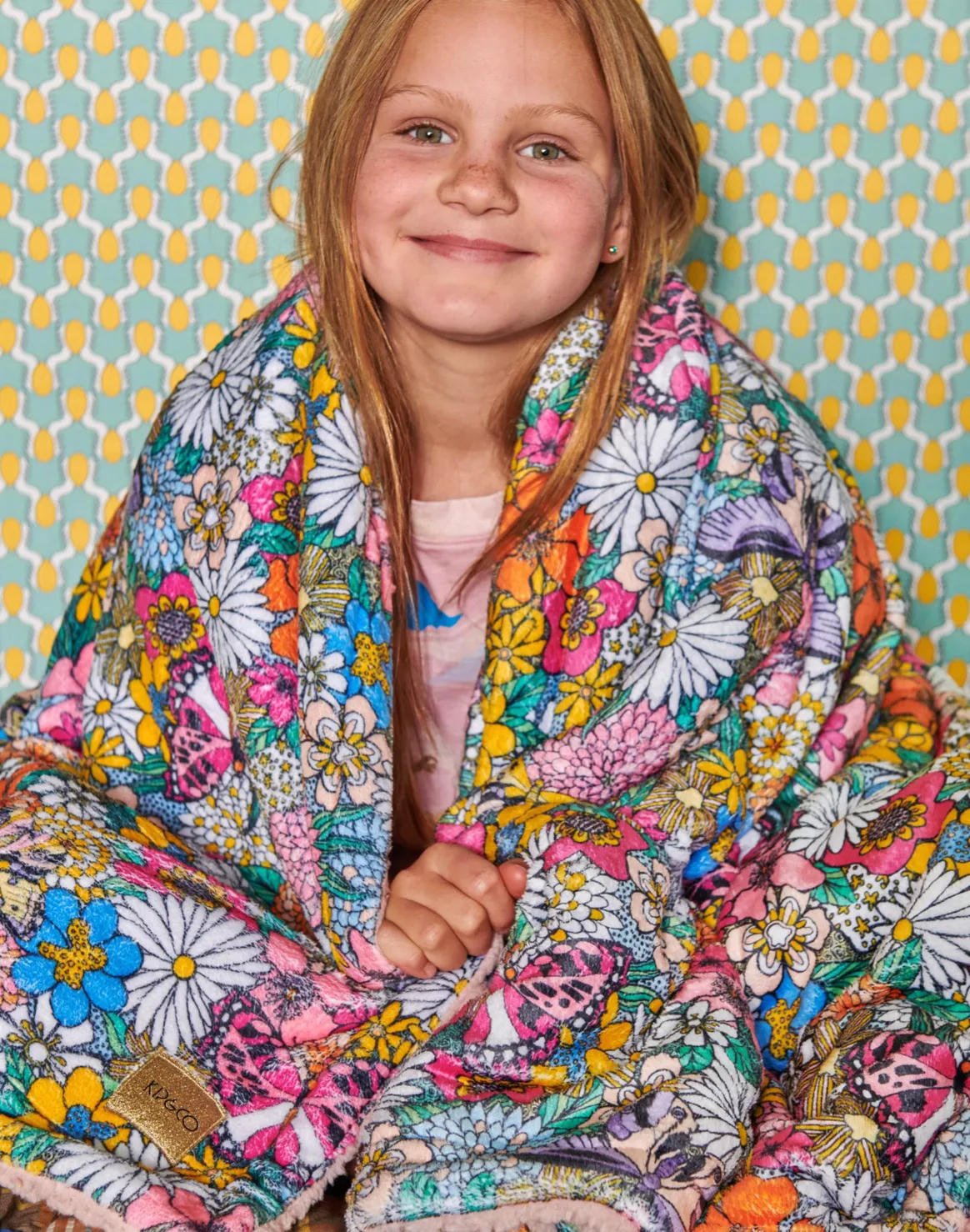 Kip & Co Bliss Floral Kids Kuddle Blanket