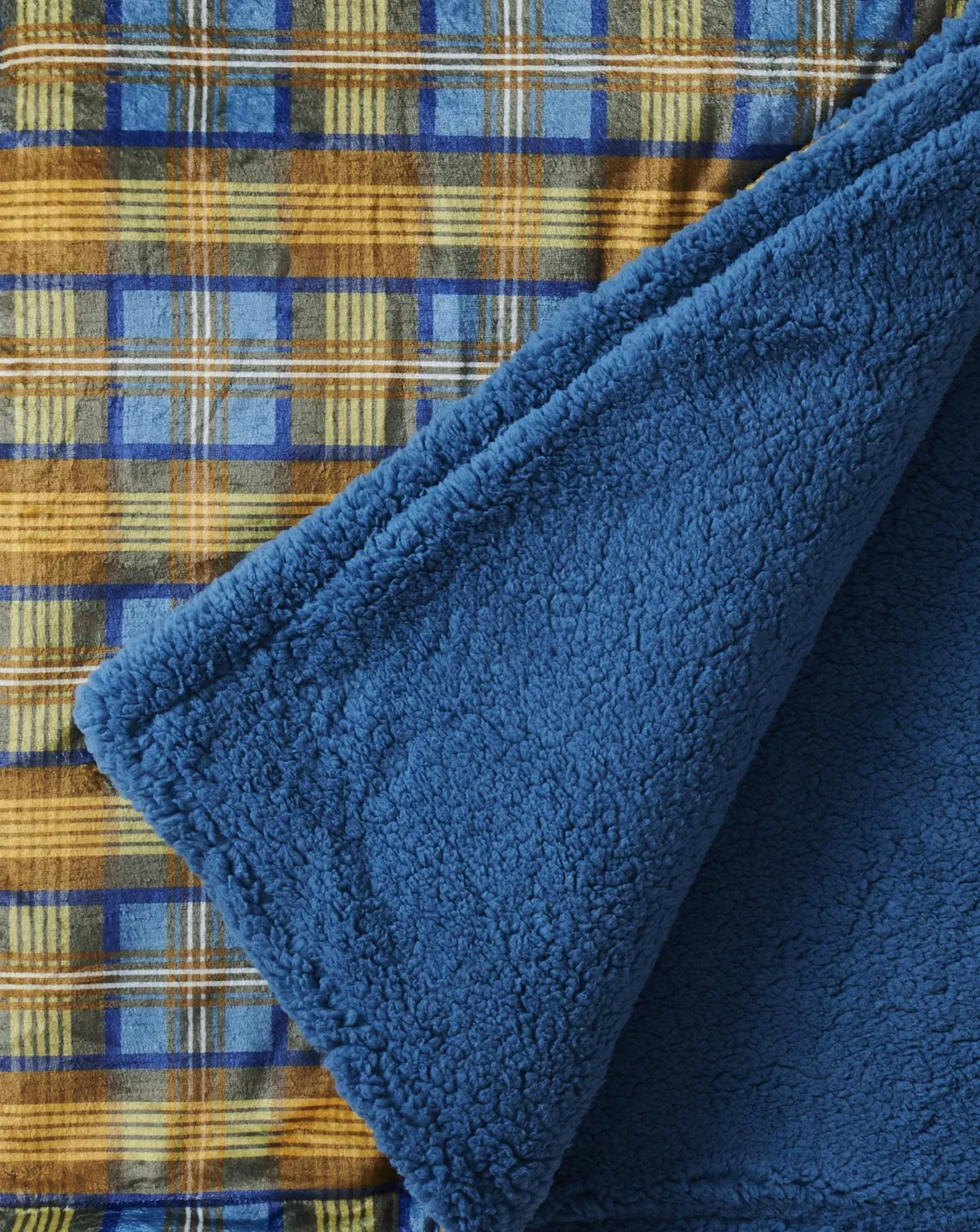 Kip & Co Cosy Tartan Kids Kuddle Blanket